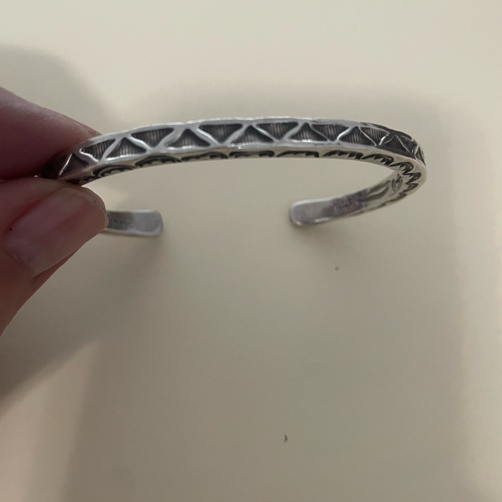 Navajo Sterling Silver Cuff bracelet size 6.5